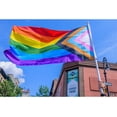 thumbnail image 2 of Progress Pride Rainbow Flag 5x8ft- LGBT Community Gay Pride Lesbian Transgender Bisexual Flags Banner UV Fade Resistant for Indoor Outdoor (Progress Flag 5x8ft), 2 of 5