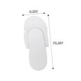 thumbnail image 2 of 24 Pairs Disposable Pedicure Slippers,10.2x4.3In White Unisex Foldable Pedicure Slippers for Nail,Salon,Wedding Shower, 2 of 6