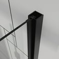 thumbnail image 4 of Pivot Shower Doors, 32" W x 72" H Frameless Bi-fold Swing Shower Door,1/4" (6mm) Clear Tempered Glass, Matte Black, Reversible Installation, 4 of 8