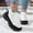 White, variant on Women Quilted Slip On Ankle Snow Boots Furry Cuff Plush Lined Thick Rugged Sole Non Slip Warm Winter Booties Black 9