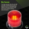 thumbnail image 2 of Emergency Strobe LED Beacon Light [12 Watt] [14 Modes] [Powerful Magnet] [Dust Cover] [13ft Cord] Warning Flashing Emergency Vehicle Lights for Cars and Trucks - Red / Red, 2 of 9