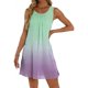 thumbnail image 3 of TaTaai Women's Long Sleeve Chiffon Dress Printed Round Neck Maxi Casual Loose Fit Patch Pocket Flowy Summer Beach Dress Gift, 3 of 6