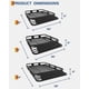 thumbnail image 3 of Historyli Portaequipajes universal de techo de 130 x 91 x 12,7 cm, capacidad de 90 kg, con extensión para equipaje, resistente, para SUV y vehículos, de tres secciones y con cerradura de combinación., 3 of 9