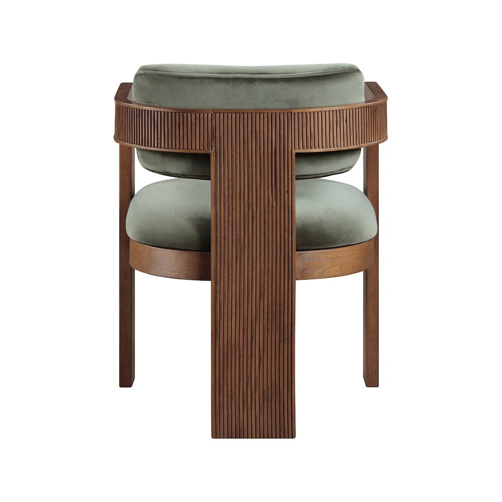 Meridian Furniture Sacha Green Velvet Dining Chair, Set of 2
