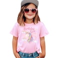 thumbnail image 2 of 5th Birthday Unicorn Shirt for Girls Rainbow Pastel Magical Fifth Birthday Party Tee for Kids Pink Shirt 5-6, 2 of 8