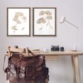 thumbnail image 3 of Stupell Industries Plain Beige Blossom Sprig Plants & Flowers Painting Brown Floater Framed Canvas Art Print Wall Art, 31 x 25, Set of 2, 3 of 10