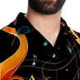 thumbnail image 5 of Note Men's Hawaiian Print Casual Button Down Short Sleeve Summer Beach Shirt - Unisex, 5 of 6