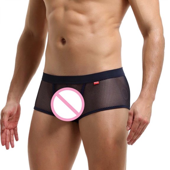 Vedolay Panties For Men Cotton Bikini Men's Briefs Stretch Super Soft Comfy No Fly,Dark Blue M