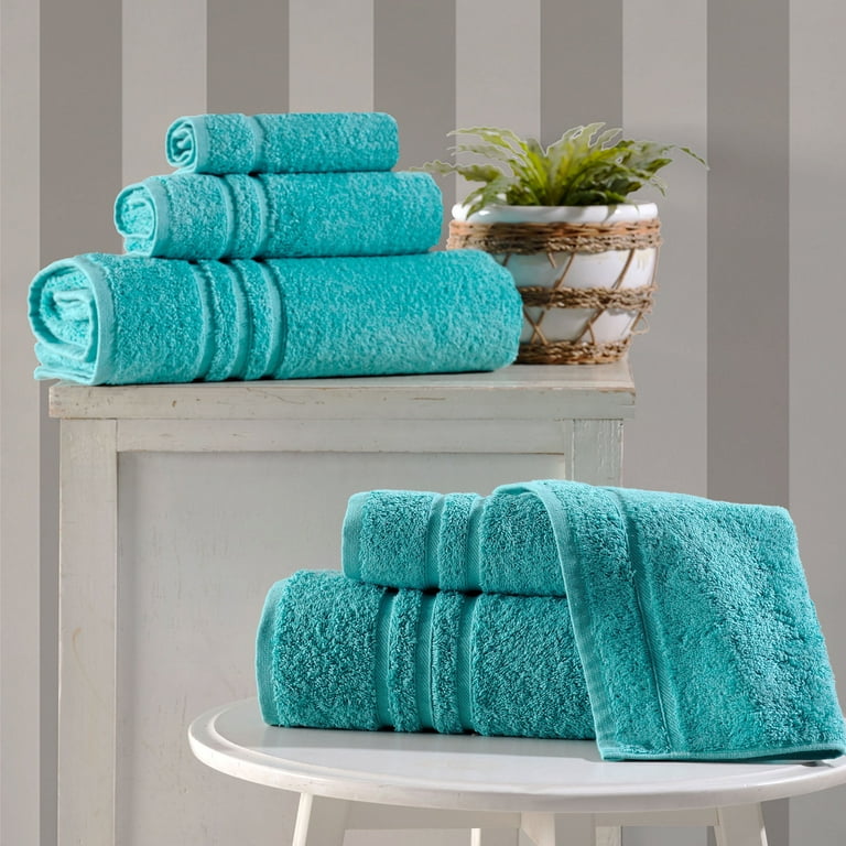 Hawmam Linen Teal Turquoise Hand Towels 16 x 29 100 Turkish Cotton Towels for Bathroom Soft Fluffy Super Absorbent Quickdry Luxury Hotel
