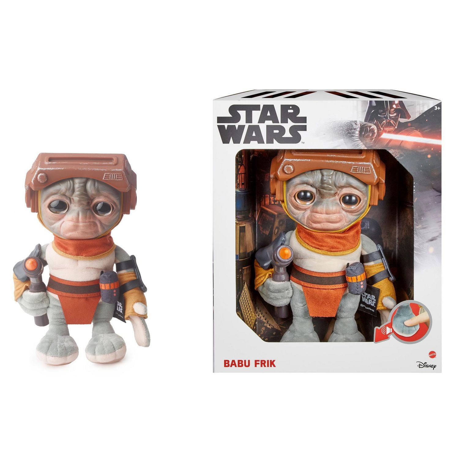 Star Wars Babu Frik Plush Toy, 9-in, Based on Star Wars: The Rise
