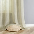 thumbnail image 4 of Hampton Home 2 Piece Luxury Semi Sheer Grommet Top Curtain Panel Pair - Assorted Colors, 4 of 5