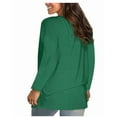 thumbnail image 2 of Aricy womens fall tops long sleeve Shirts Casual Loose Soft Crewneck Dressy Tops Lightweight Tunic Pullover Fashion Clothes, 2 of 4