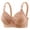 Beige, variant on Comfor table Large Size Gathered Underwear Anti Sagging Back without Ring To Collect Breasts Ladies Mother Bra Fashion Lingerie for Women