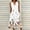 White 4, variant on SEMPAI Sun Dresses Women Summer Casual Pleated Loose Swing Midi for Women Flral Print Knee Length Plus Size Dress Crewneck Short Sleeve Wedding Guest Dress Summer