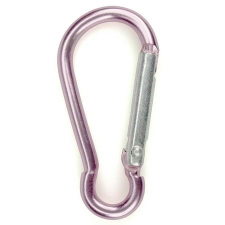 Paracord Planet Spring Opening Carabiners – Aluminum EDC Accessory Clips – 6 Vibrant Colors – Rose Pink 100 Pack