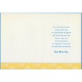 thumbnail image 2 of Designer Greetings Light Blue Chalice on Large White Cross Over Orange Sun 1st / First Communion Congratulations Card, 2 of 2