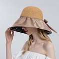 thumbnail image 5 of NOKIO Super Wide Brim Women Sun Hat Cotton Floppy Packable Reversible Wired Edge Hats UV Protection Summer Beach Travel Garden Women Outdoor Sunscreen Sun Hat Double Sided Large Brimmed Sun Hat, 5 of 7
