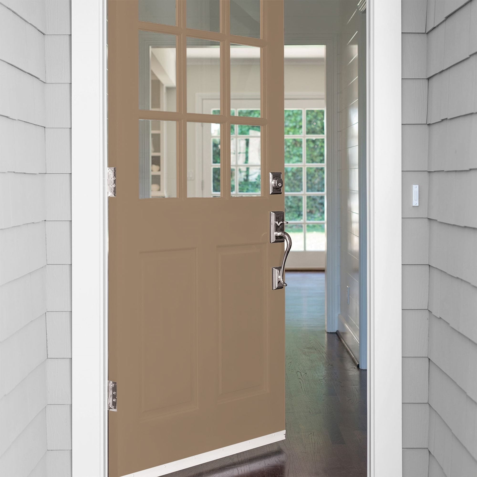 Glidden High Endurance Plus Chocolate Moment Semi Gloss Exterior Paint and Primer, 1 Quart