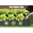 thumbnail image 5 of Domi Galvanized Raised Garden Bed ,Large Metal Planter Box for Growing Vegetables, Fruits, and Flowers Outdoors, Gray, 6x3x1.5ft, 5 of 7