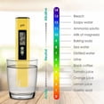 thumbnail image 5 of Probador de medidor de pH electrónico, mini bolígrafo de pH de alta precisión para medidor de agua, pantalla LCD y precisión de lectura para acuario, piscina., 5 of 5