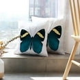 thumbnail image 6 of LALILO Throw Pillow Covers Fancy Navy Dark Blue Butterfly White Cushion Cover 18" x 18", 591 Pack, 6 of 6