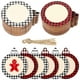 thumbnail image 1 of Adornos artesanales de madera Jetec, 60 unidades, 12 x 4 cm, Buffalo Plaid, 1 of 7