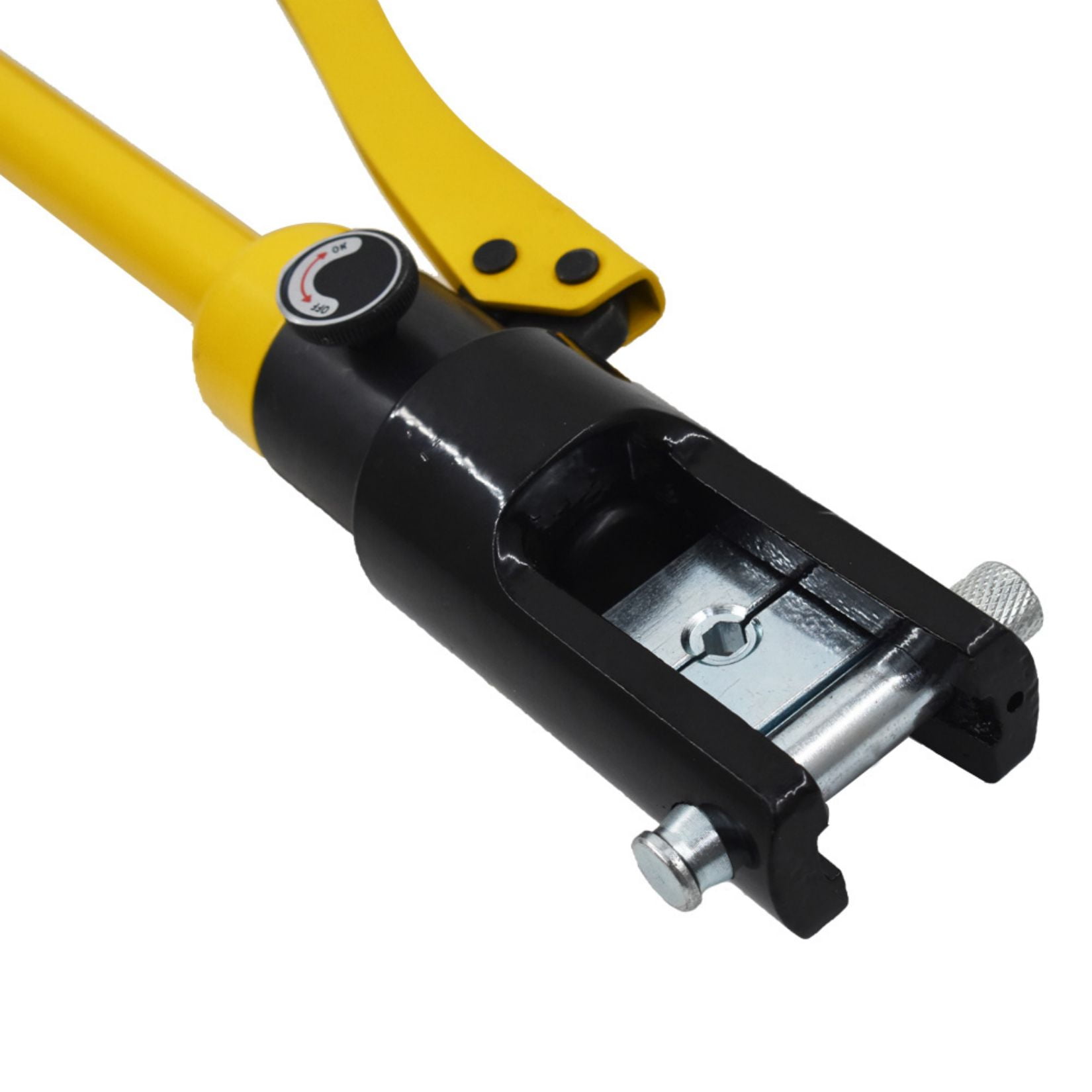 16 Ton Hydraulic Wire Battery Cable Crimping Tool with 11 Dies Lug Terminal Crimper for Crimping Wires Butt Connectors