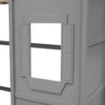 thumbnail image 3 of Gray Twin Size Loft Bed With , Solid Wood Build For A Dreamy Bedroom In Gray, Structure Cozy Environment, 3 of 7