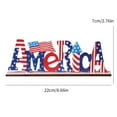 thumbnail image 2 of Independence Day Wooden Table Decoration Signs Memorial Day Table Centerpieces Sign Table Topper Party Decor Ornament for 4th of July&nbsp;, 2 of 12