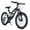 Black, variant on 20 Inch Kids Mountain Bike Full Suspension, 7-Speed Mountain Bicycle with Dual V-Brakes and Carbon Steel Frame, MTB Bike for Boys Girls 7-15 Years Old, Red