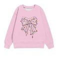thumbnail image 4 of Odeerbi Toddler Boys Girls Christmas Crewneck Sweatshirts Fall Winter Pullover Sweatshirt Kids Long Sleeve Christmas Pattern T-shirt Sweatshirt Top Toddler Clothes Pink, 4 of 5