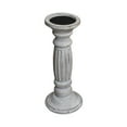 thumbnail image 2 of Handmade Wood Eco-Friendly Traditional Antique White Set Of One Pillar Candle Holder, 2 of 3