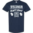 thumbnail image 3 of Inktastic Wisconsin Awesome Since 1848 T-Shirt, 3 of 5