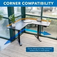 thumbnail image 2 of Mount-It! Eclectic Height Adjustable Corner Sit-Stand Desk, Ergonomic, New Design, 2 of 10