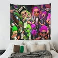 thumbnail image 5 of Splatoon Wall Tapestry Cartoon Poster Wall Hanging Tapestry for College Dorm Living Room Bedroom Decoration 59x59 Inch, 5 of 7