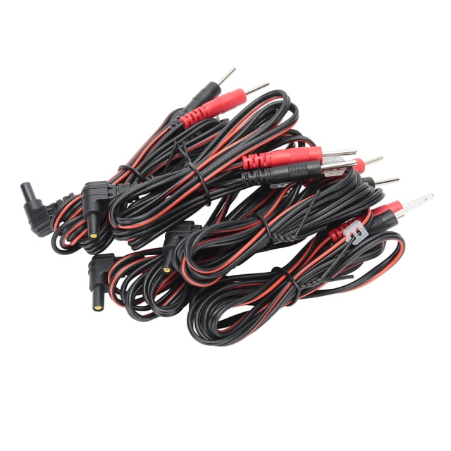 Cables de Plomo de Electrodo, Cables de Plomo de Electrodo de 2 en 1, Materiales de Alta Alambre de Alambre de Cable de Electrodo Taller de Masaje de Alambre