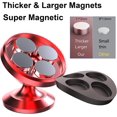 thumbnail image 2 of LAICAIW 【2-Pack】 Magnetic Phone Holder car, [ Super Strong Magnet ] Universal Dashboard car Phone Mount Magnetic, [ 360° Rotation ] Hands Free Car Mount Phone Holder Fits All Cell Phone,GPS, iPho, 2 of 7