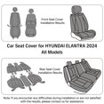 thumbnail image 2 of 2024 for HYUNDAI ELANTRA Car Seat Cover, Black Car Seat Covers, Waterproof Faux Leather Full Set of 5 Seats Non-slip Protect and Upgrade Seats, Protect Car Seats, 2 of 9