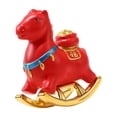 thumbnail image 3 of Estatua de caballo de resina, figura de animal, arte de mesa moderno, artesanía para dormitorio y sala de estar. rojo, 3 of 8