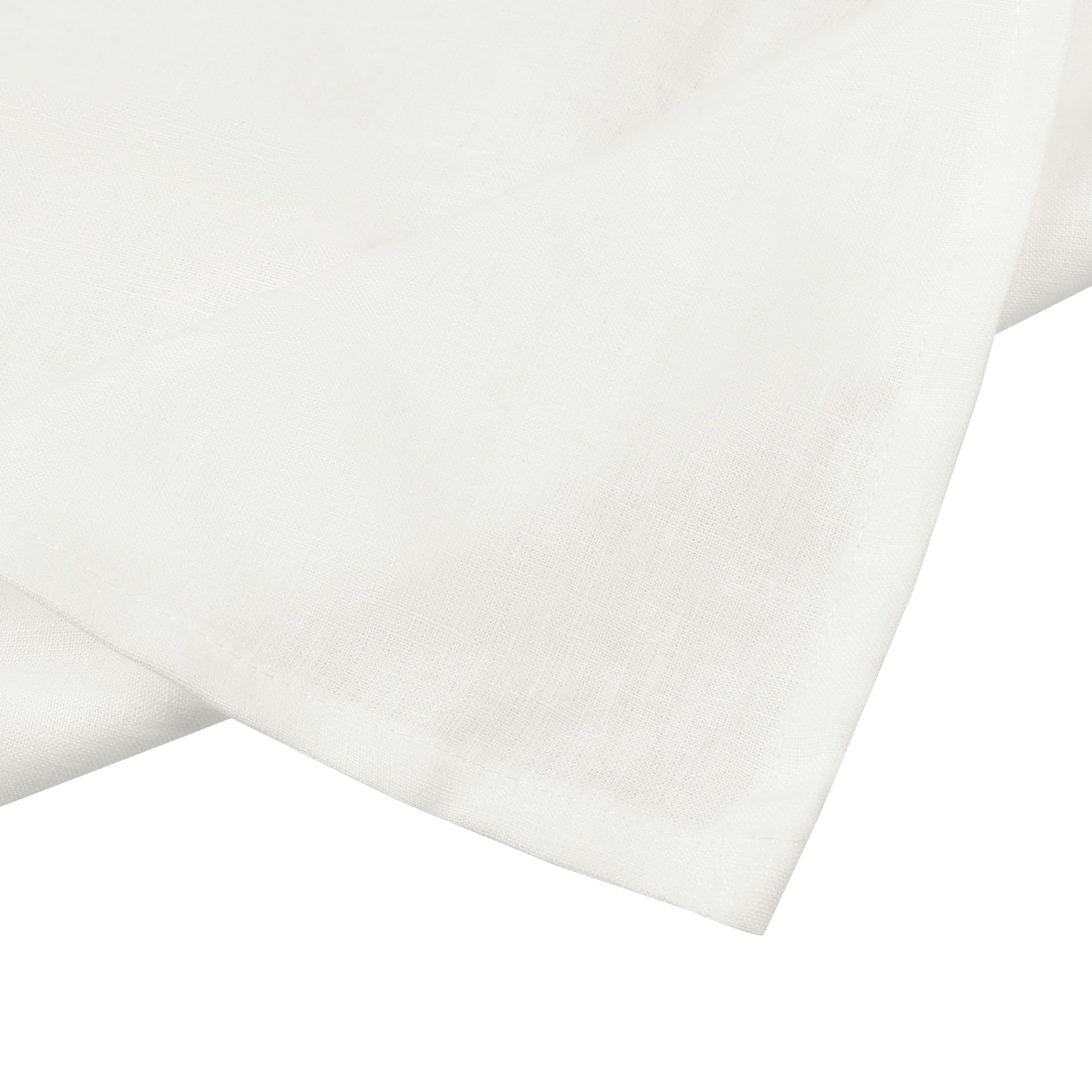 Unique Bargains 6 Pack Linen Napkins Great Napkins for Party Wedding Dinner Banquet White