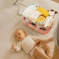 thumbnail image 4 of Sunveno Large Polyester Nursery Portable Diaper Caddy Organizer for Changing Station, 4 of 9