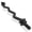 Black, variant on Philosophy Gym 47" EZ Curl Barbell, Threaded 1" Curling Bar with Star Collars, 300lb Capacity, Chrome