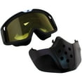 thumbnail image 6 of Birdz Eyewear Pelican 2 Pairs Mask Safety Goggles Fitover Black TPU Frame w/ Clear & Yellow Lenses, 6 of 7