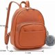 thumbnail image 2 of Girl Small Bag PU Leather Multiple Zipper Pockets Mini Backpack Purse, 2 of 4