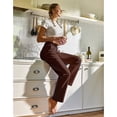 thumbnail image 6 of SPECIAL MAGIC Women Cotton Yoga Sweatpants with Drawstring Wide Leg Lounge Pajama Pants for Workout Jogging Running Home & Leisure, 6 of 7