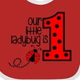 thumbnail image 4 of Inktastic Our Little Ladybug is 1 Boys or Girls Baby Bib, 4 of 4