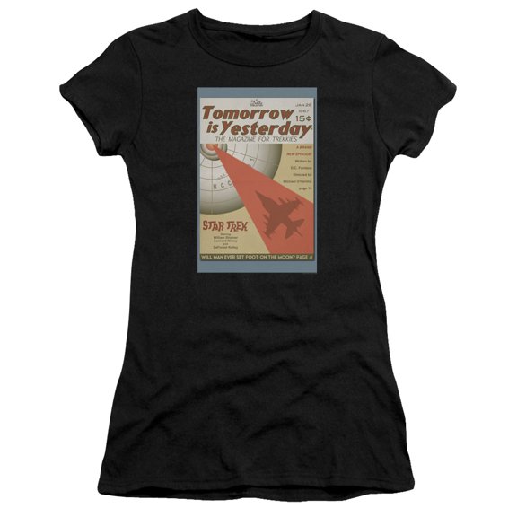 Star Trek Tos Episode 19 Junior Women's Sheer T-Shirt Black