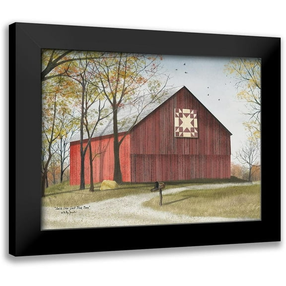 Jacobs, Billy 14x12 Black Modern Framed Museum Art Print Titled - Star Quilt Barn