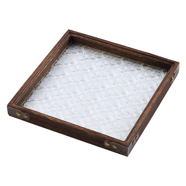 Bandeja de almacenamiento de lujo Zulema para Cosméticos Joyas 22cmx22cmx2.8cm