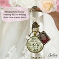 thumbnail image 6 of Bridal Bouquet Photo Charm Mom I Carry You Wedding Memorial Remember Frame Jewelry, 6 of 9